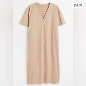 H&M white Button-Down Maxi Dress